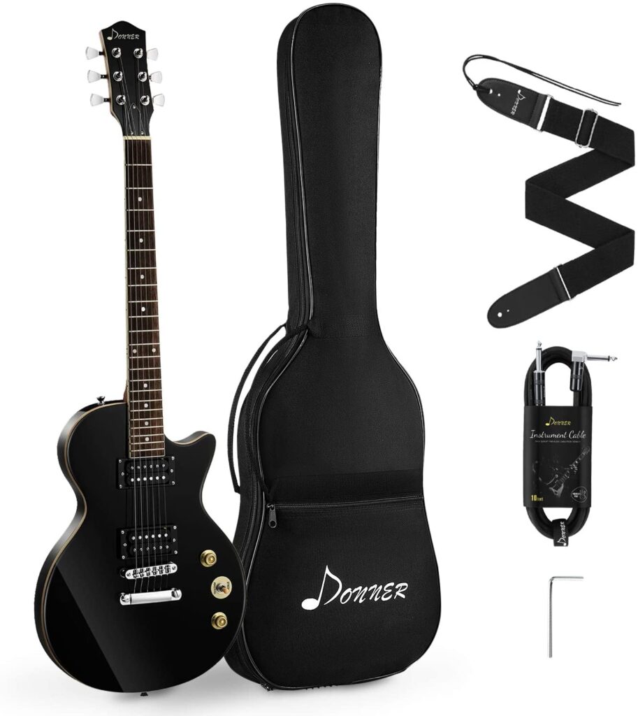Donner DLP-124B Solid Body Electric Guitar Review 2023