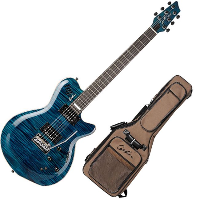 Godin LGX-SA AAA Flamed Maple Top Electric Guitar Review 2022