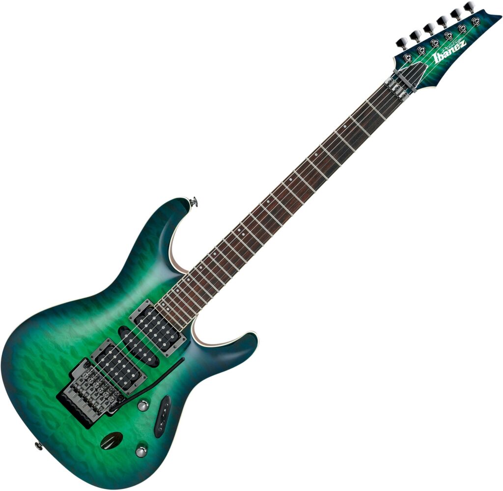 Ibanez S Prestige S6521Q Surreal Blue Burst Gloss Electric Guitar Review 2022