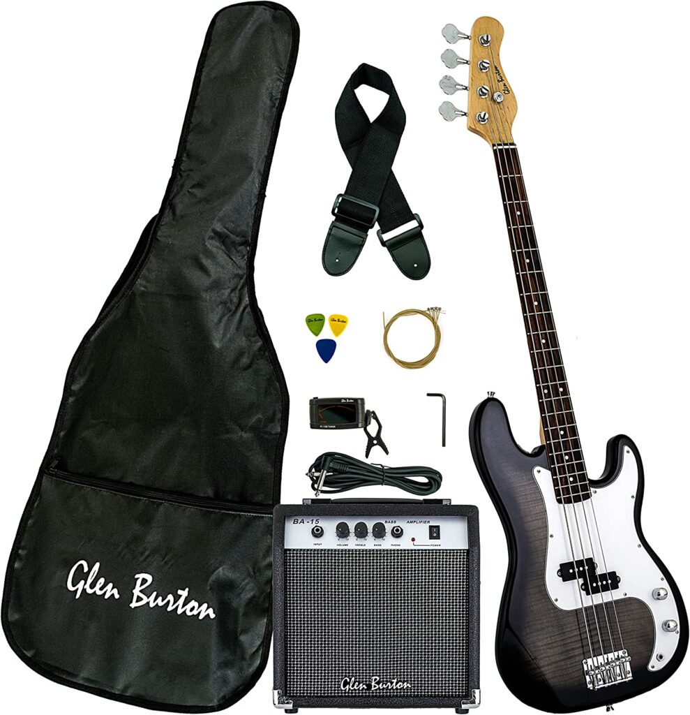 Glen Burton GB150BCO-BK Electric Bass Guitar Bundle Review 2023